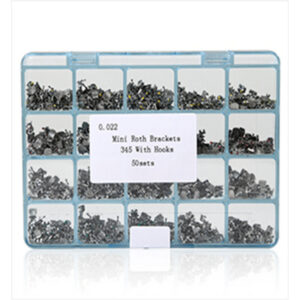 Mini Brackets Ortodontico Roth con Gancio Kit 50 UnitĆ Materiale Ortodontico