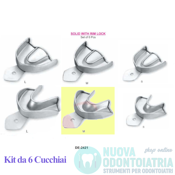 Cucchiaio Impronta Non Forato Inferiore M