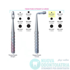 Mucotomo Curvo Diametro 2 mm DE-2343