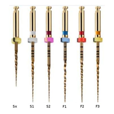 Strumenti Rotanti in Ni-Ti Super Elastic Yellow Blister da 6 Pezzi