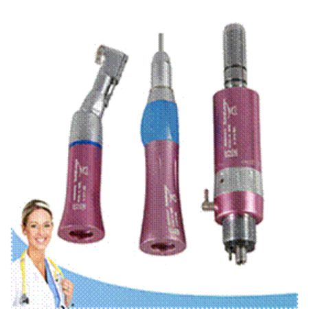 Kit Manipolo Contrangolo + Manipolo Dritto + Micromotore Irrigazione Esterna Ratio 1:1 Diametro Frese 2,35 mm Compatibile HP 4 Vie yabangbang YM2005