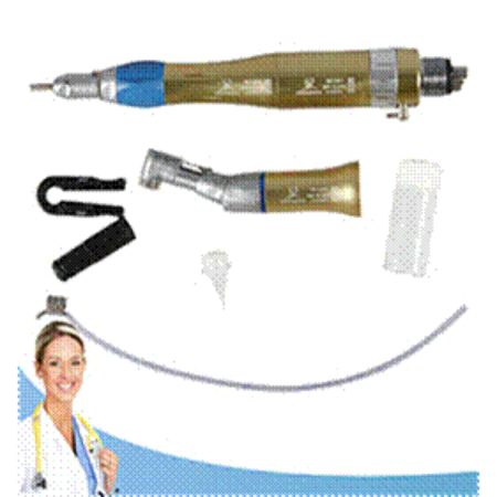 Kit Manipolo Contrangolo + Manipolo Dritto + Micromotore Irrigazione Esterna Ratio 1:1 Diametro Frese 2,35 mm Compatibile HP 4 Vie yabangbang YM2006