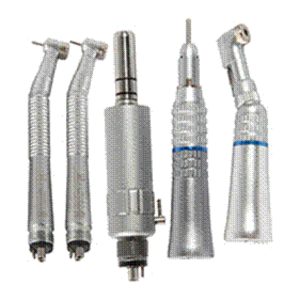 Kit n.2 Turbine + Manipolo Contrangolo + Manipolo Dritto + Micromotore Irrigazione Esterna 4 Vie Compatibile  FG Diametro Frese 1.6mm yabangbang YH3001