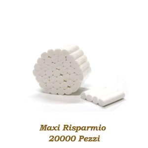 Rulli Salivari Diametro 10 mm Puro Cotone ad uso odontoiatrico Nuova Odontoiatria 10mm x 380 mm