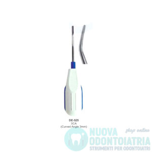 Leva Chirurgica Impugnatura in Silicone Autoclavabile Curva 3 mm