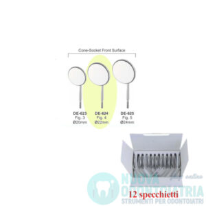Specchietti Cone Socket Front Surface Diametro 22 mm (x12 Pezzi)