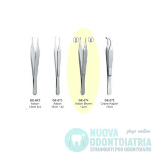 Pinza Adson Brown Atraumatica 12 cm