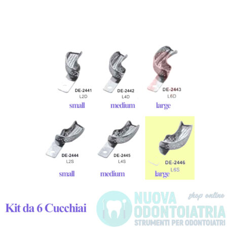 Cucchiaio Forato Parziale Emiarcata Destra L