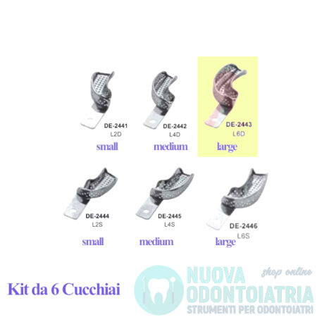 Cucchiaio Forato Parziale Emiarcata Sinistra L