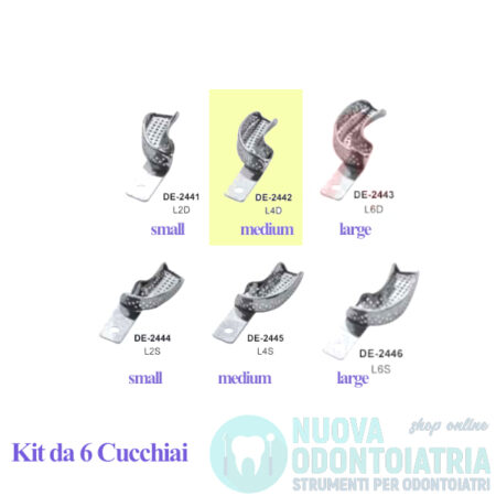 Cucchiaio Forato Parziale Emiarcata Sinistra M