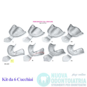 Cucchiaio Impronta Forato Creste Edentule Inferiore L