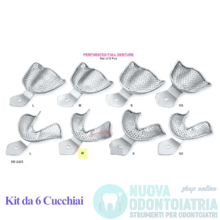 Cucchiaio Impronta Forato Creste Edentule Inferiore M