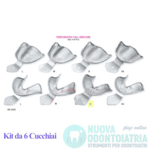 Cucchiaio Impronta Forato Creste Edentule Inferiore S