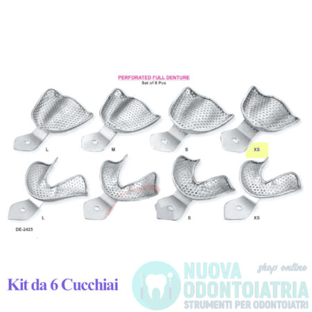 Cucchiaio Impronta Forato Creste Edentule Superiore XS