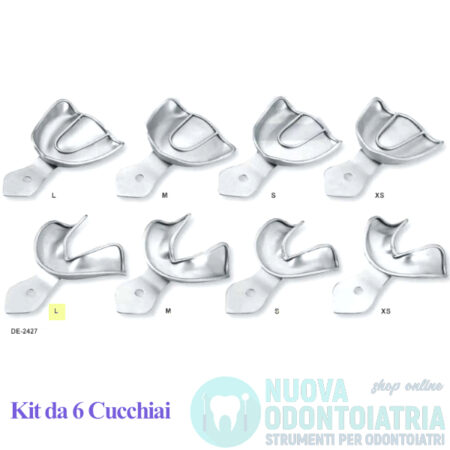 Cucchiaio Impronta Non Forato Creste Edentule Inferiore L