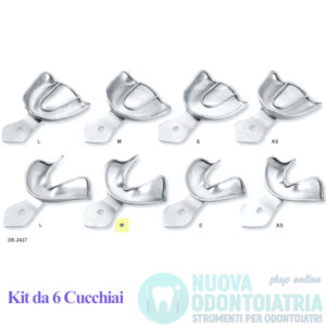 Cucchiaio Impronta Non Forato Creste Edentule Inferiore M