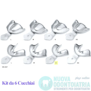Cucchiaio Impronta Non Forato Creste Edentule Inferiore S