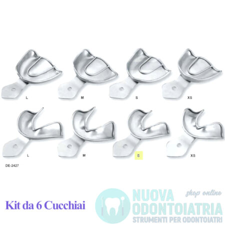 Cucchiaio Impronta Non Forato Creste Edentule Inferiore S