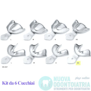 Cucchiaio Impronta Non Forato Creste Edentule Inferiore XS