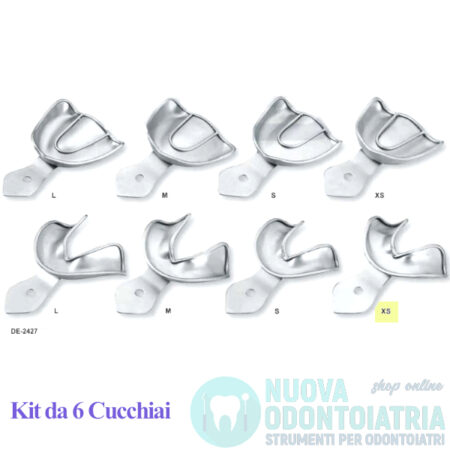 Cucchiaio Impronta Non Forato Creste Edentule Inferiore XS