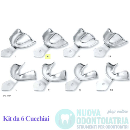 Cucchiaio Impronta Non Forato Creste Edentule Superiore M