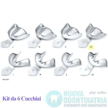 Cucchiaio Impronta Non Forato Creste Edentule Superiore XS
