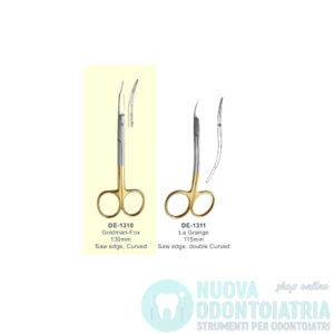 Forbice Chirurgica Gold Curva Goldman-Fox 130 mm