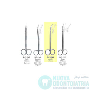Forbice Chirurgica Locklin Curva sul Piatto 120 mm