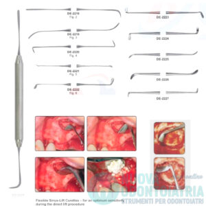 Kit Completo n.10 Strumenti per Chirurgia del Seno Mascellare DE-2217