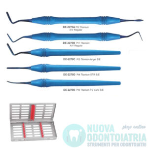Kit Completo n.5 Strumenti in Titanio per il sollevamento della membrana del Seno Mascellare