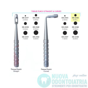 Mucotomo Curvo Diametro 4 mm DE-2344