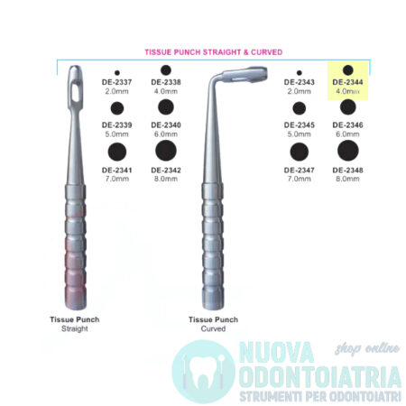 Mucotomo Curvo Diametro 4 mm DE-2344