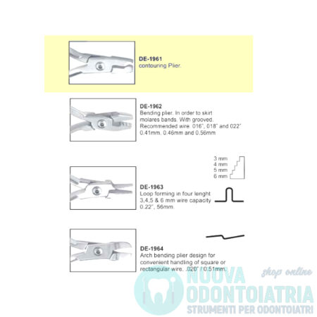 Pinza Ortodontica Piegafilo DE-1961