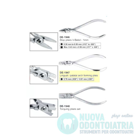 Pinza Piegafilo Arco Linguale Palatale DE-1947