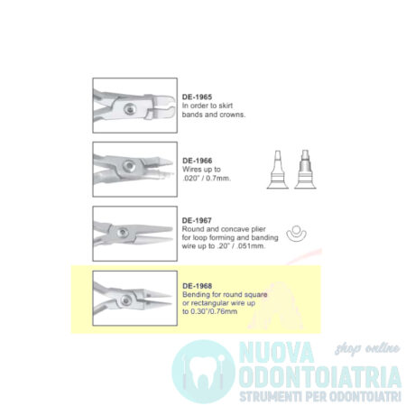 Pinza Piegafilo per Archi Quadrati o Rettangolari DE-1968