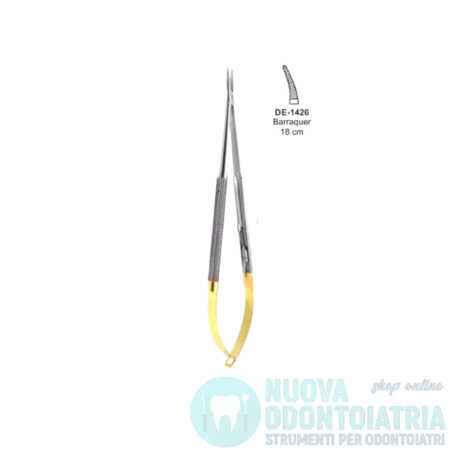 Portaaghi Barraquer Curvo 18 cm