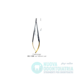 Portaaghi Gold Castroviejo Curvo 140 mm