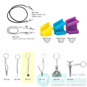 Portachiavi con Specchietto da Dentista