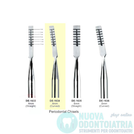 Scalpello Parodontale Curvo 4 mm