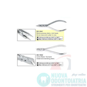 Tronchese Ortodontica e Pinza Piegafilo De La Rosa