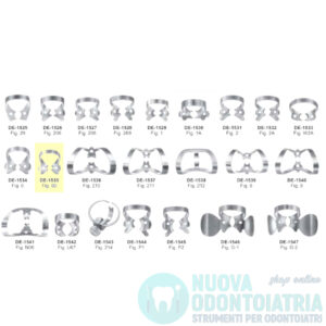 Uncino per Diga Dentale per Denti Anteriori DE-1535