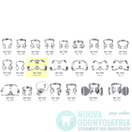 Uncino per Diga Dentale per Denti Anteriori DE-1536