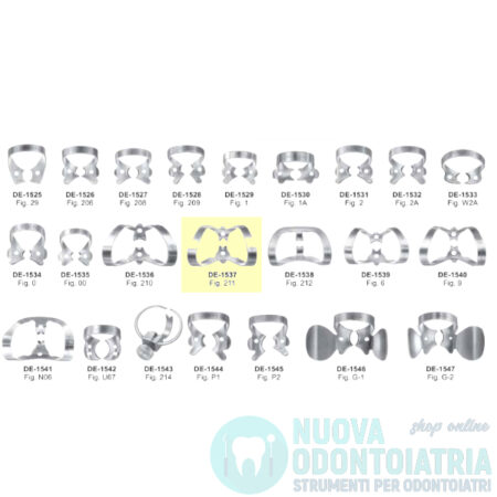 Uncino per Diga Dentale per Denti Anteriori DE-1537
