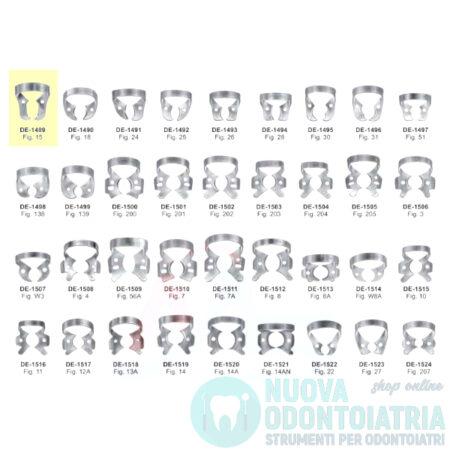 Uncino per Diga Dentale per Molare DE-1489