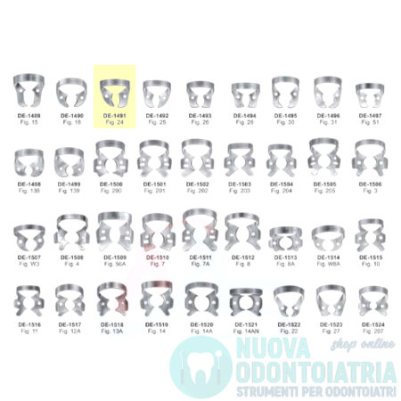 Uncino per Diga Dentale per Molare DE-1491