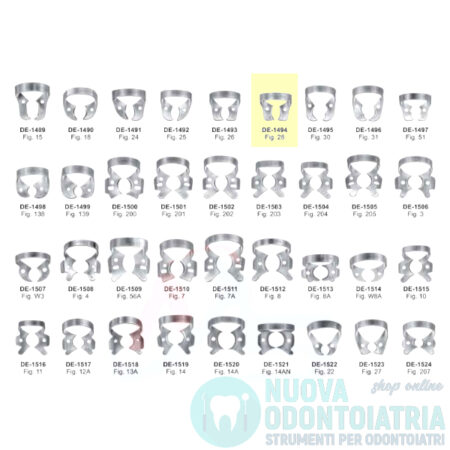 Uncino per Diga Dentale per Molare DE-1494