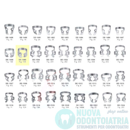 Uncino per Diga Dentale per Molare DE-1499