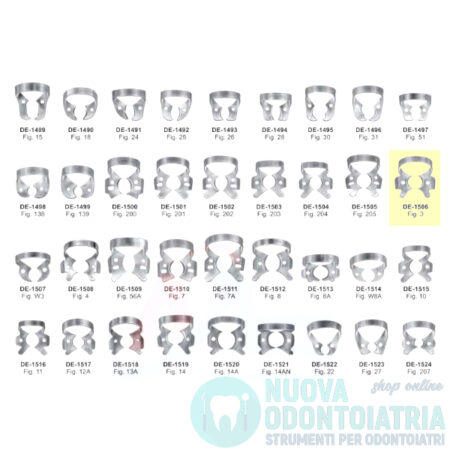 Uncino per Diga Dentale per Molare DE-1506