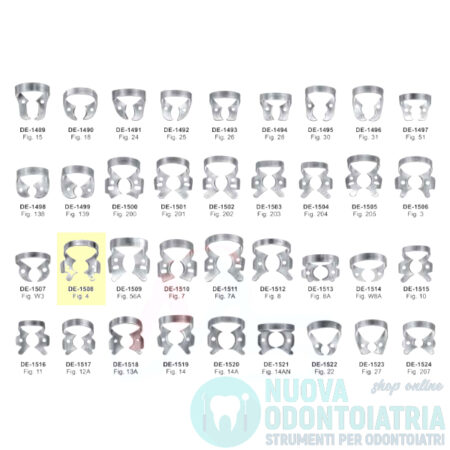 Uncino per Diga Dentale per Molare DE-1508