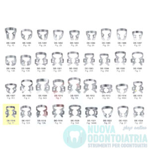 Uncino per Diga Dentale per Molare DE-1516